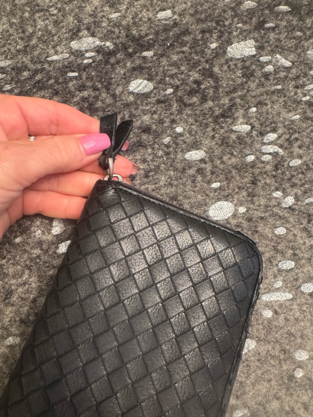 Bottega Veneta Black Intrecciato Woven Leather Long Wallet - Picture 7 of 11